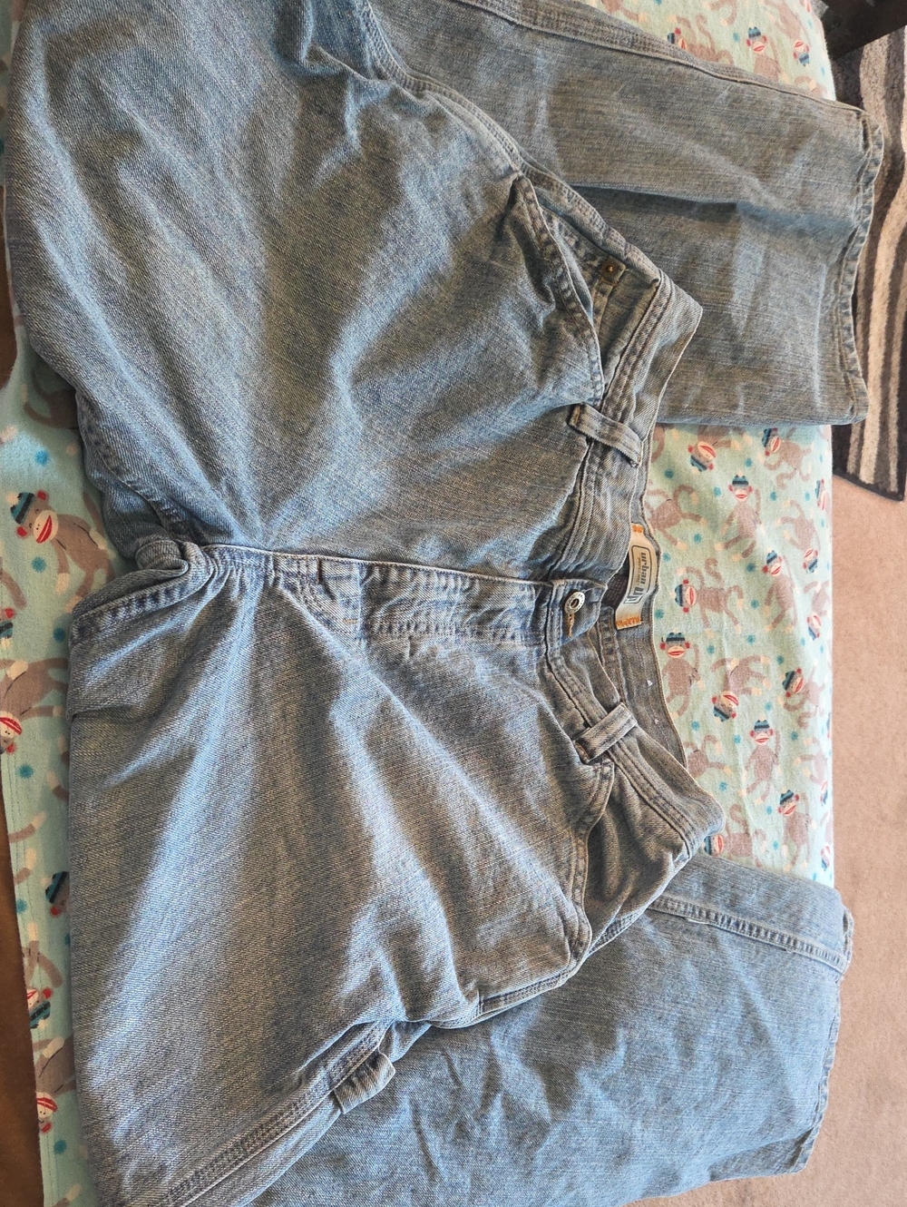 Urban Pipeline Classic Light Blue Men's Denim Cargo Jeans